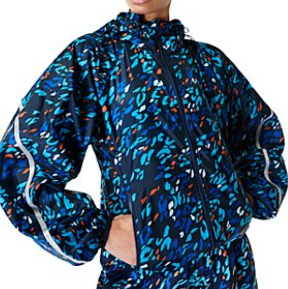 Sweaty Betty Blue and Black Patterned Jacket